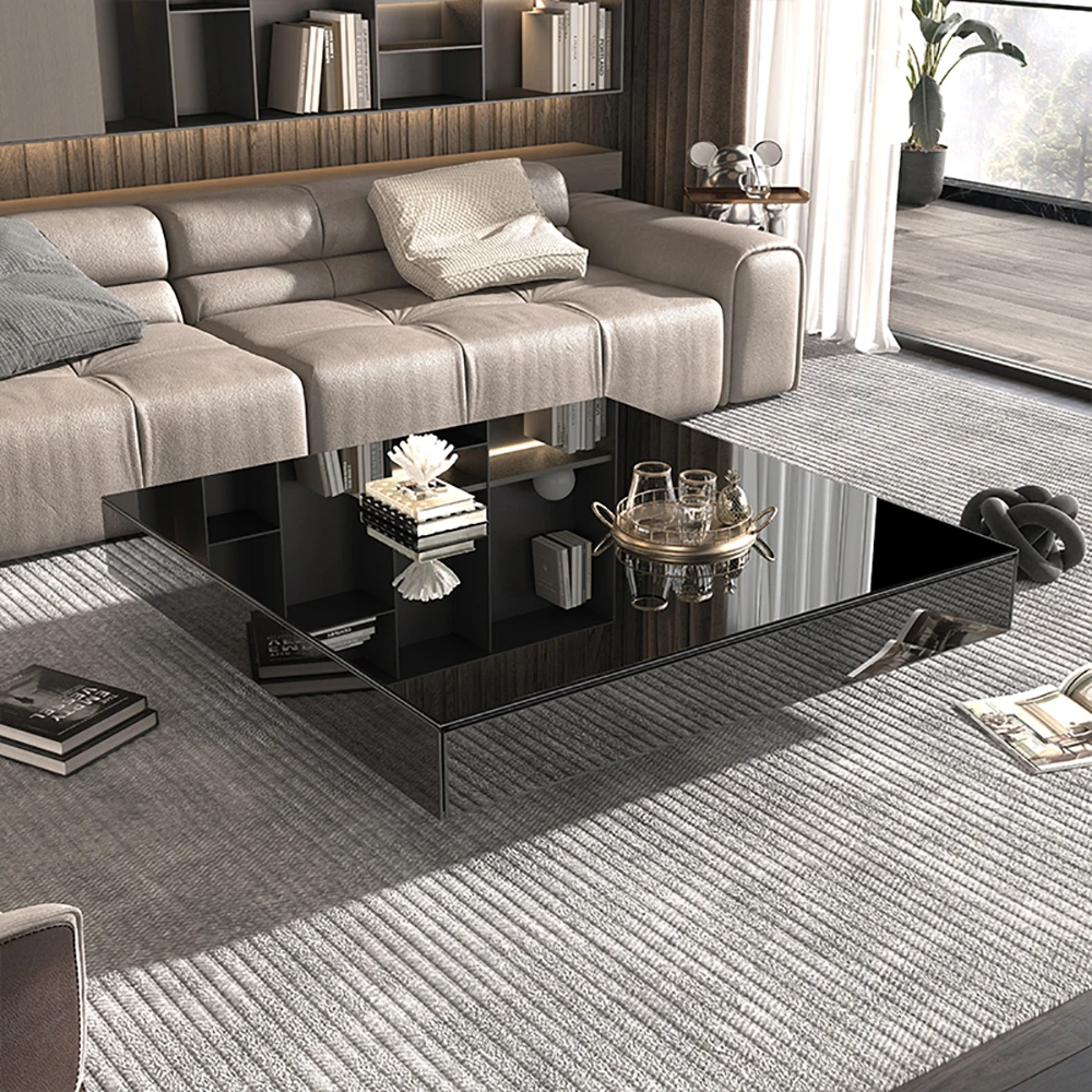 Table Basse Premium au Design Unique Minimaliste, Rangement Simple, Glamour, Meubles de Salon, Basse