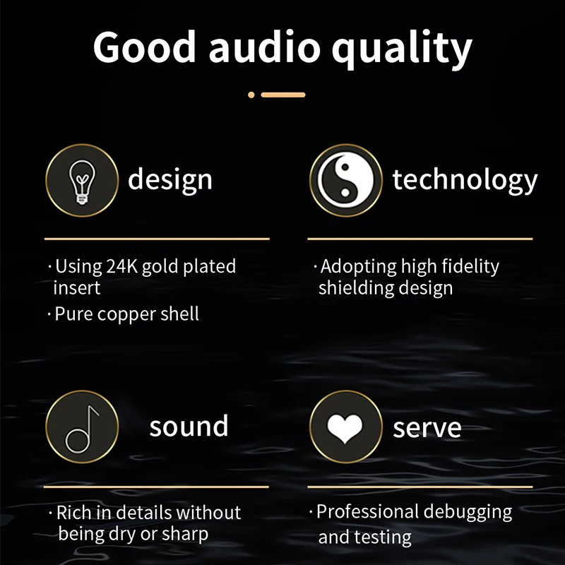 24K pozłacane 6.5mm 2/3 wtyczka gniazda słuchawkoego do DIY słuchawki hi-fi czysto miedziane złote złącze Audio adaptera 6.5mm