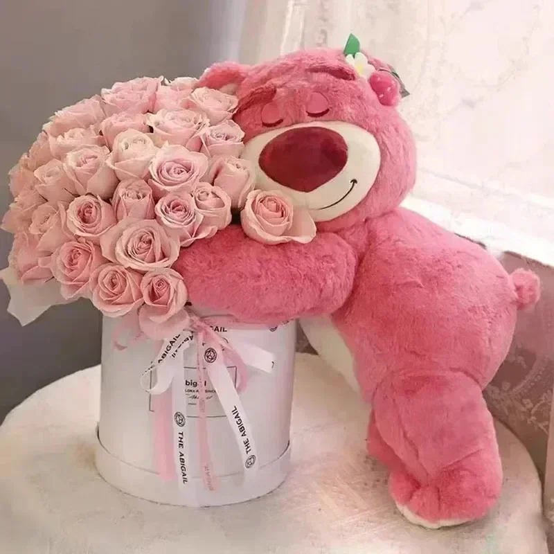 Disney Toy Story Lotso lindo oso fresa sofá almohada de felpa juguetes de peluche niños niñas amigos festivales regalo de cumpleaños 90cm
