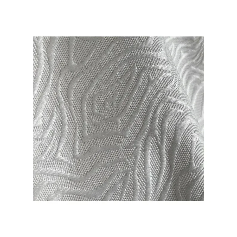 

Белоснежная жаккардовая ткань для элитных платьев, шапок, дизайнерская одежда, ткани для шитья своими руками, тканевый материал для двора