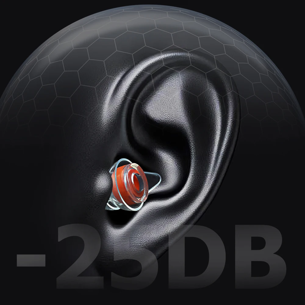 Liquid Silicone+Memory Foam Triple Layer Noise Cancelling Hearing Protection Earbud For Noise Reduction Shooting Flying Sleeping