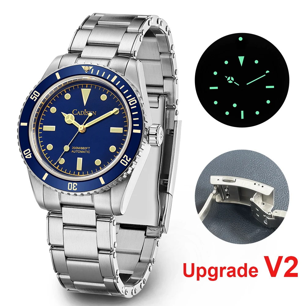 

CADISEN Men Watch 38mm Design Japan NH35 Dive Sports Luxury Sapphire Automatic Mechanical Watches 20Bar Waterproof Wrist watch