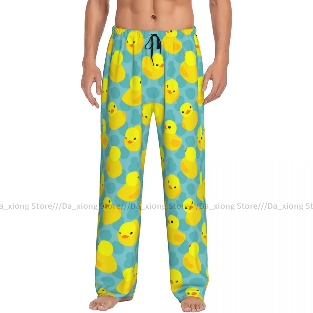 Funny Yellow Rubber Ducks Mens Pajamas Pyjamas Pants Lounge Pants Sleep Bottoms