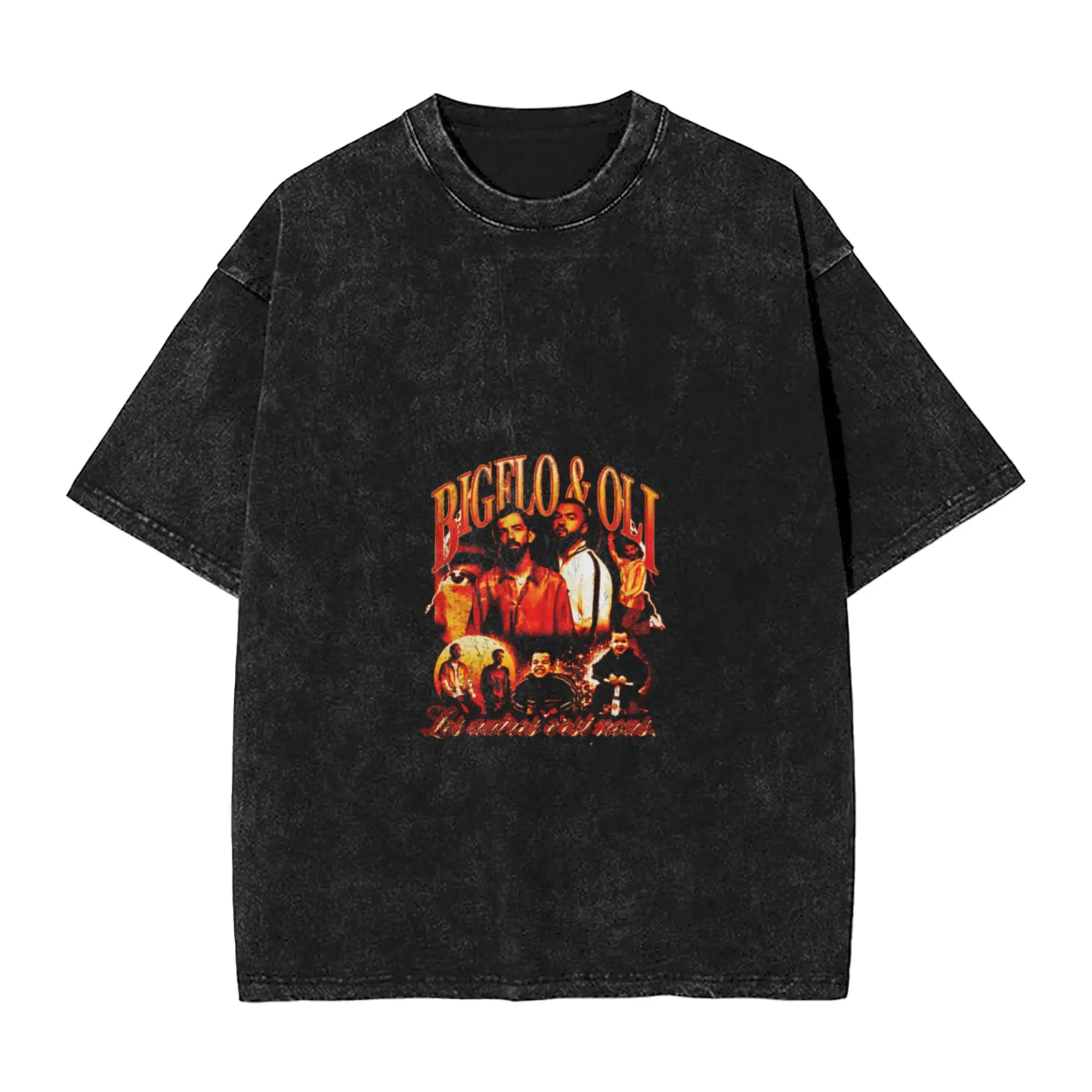 Vintage Style Pop Rap Music Group Classic Trendy A T-Shirt Oversized Short Sleeve Men's Women's Cotton Tees Tops