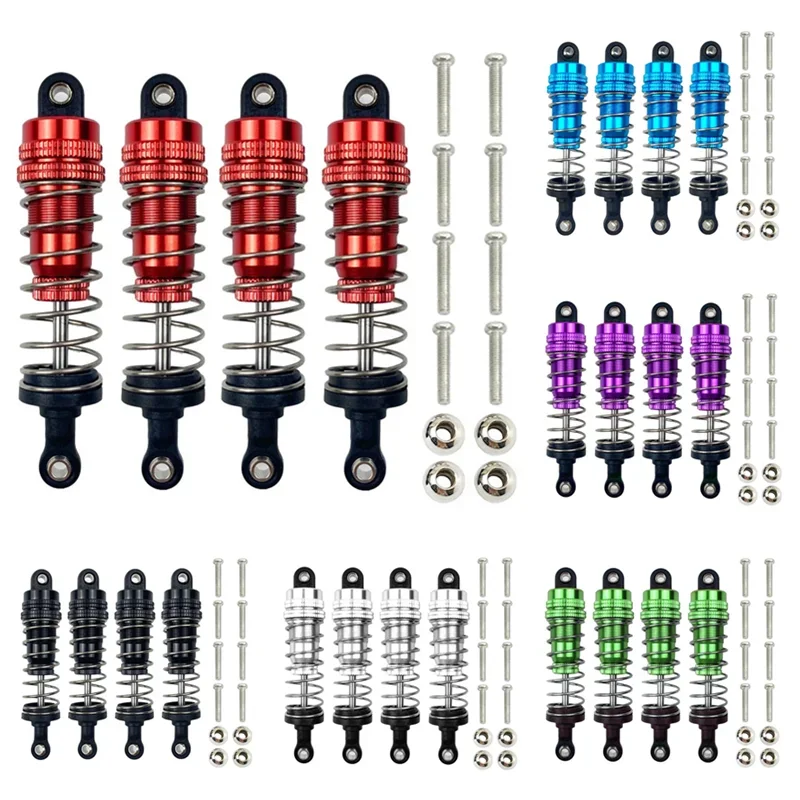 Wltoys 144001 144002 144010 124007 124008 124016 124018 124019 Metal Shock Absorber Damper RC Car Upgrades Parts Accessories