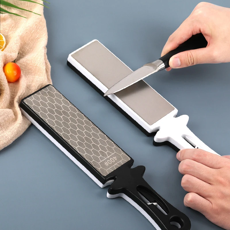 1PC Double-sided Diamond Sharpening Tool, Kitchen Knife Scissors Tool, Capable of Cutting 400 Mesh and 1000 Mesh.