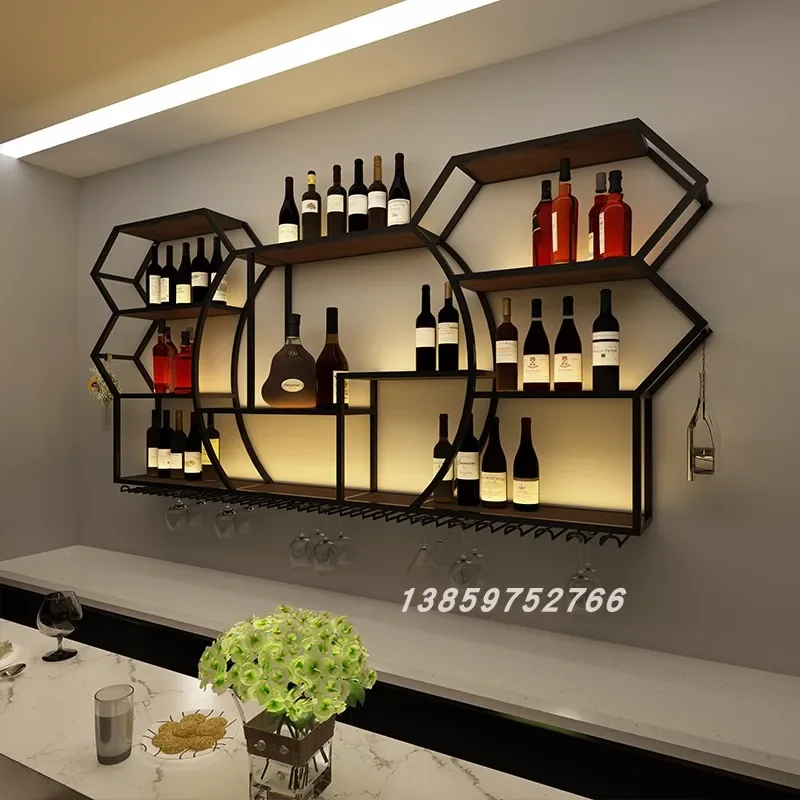 

Display Free Standing Wine Racks Organizer Black Display Large Wine Rack Industrial Wall Commercial Botellero Vino Decoration