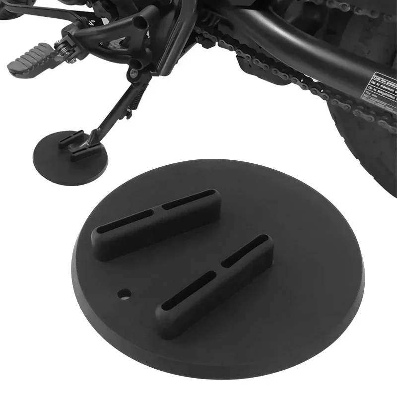 Motorcycle Kickstand Pad Kick Stand Coaster Puck  For Harley Davidson Touring Sportster Motorcycle Equipments Parts