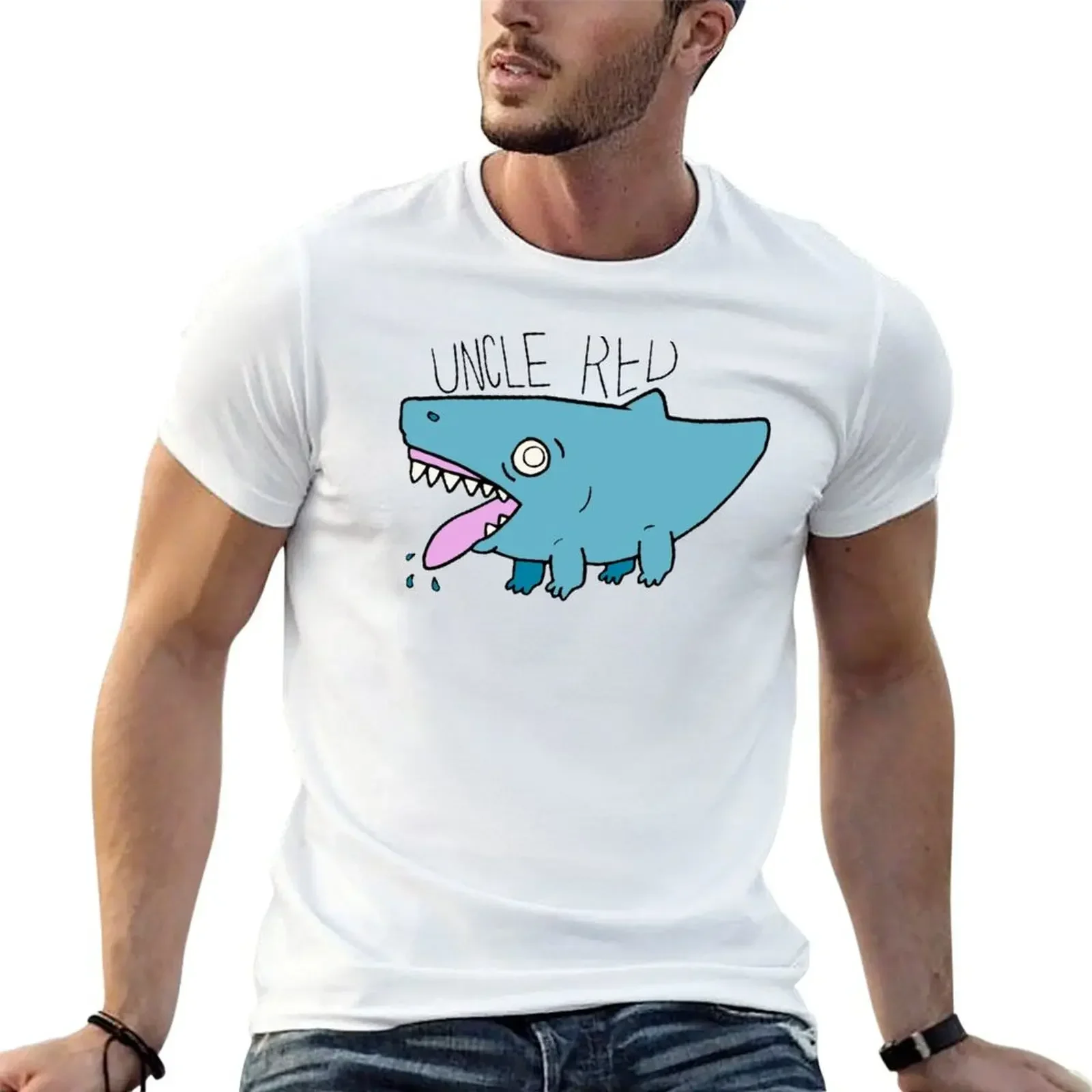 Land Shark T-Shirt Blouse animal prinfor boys fruit of the loom mens t shirts