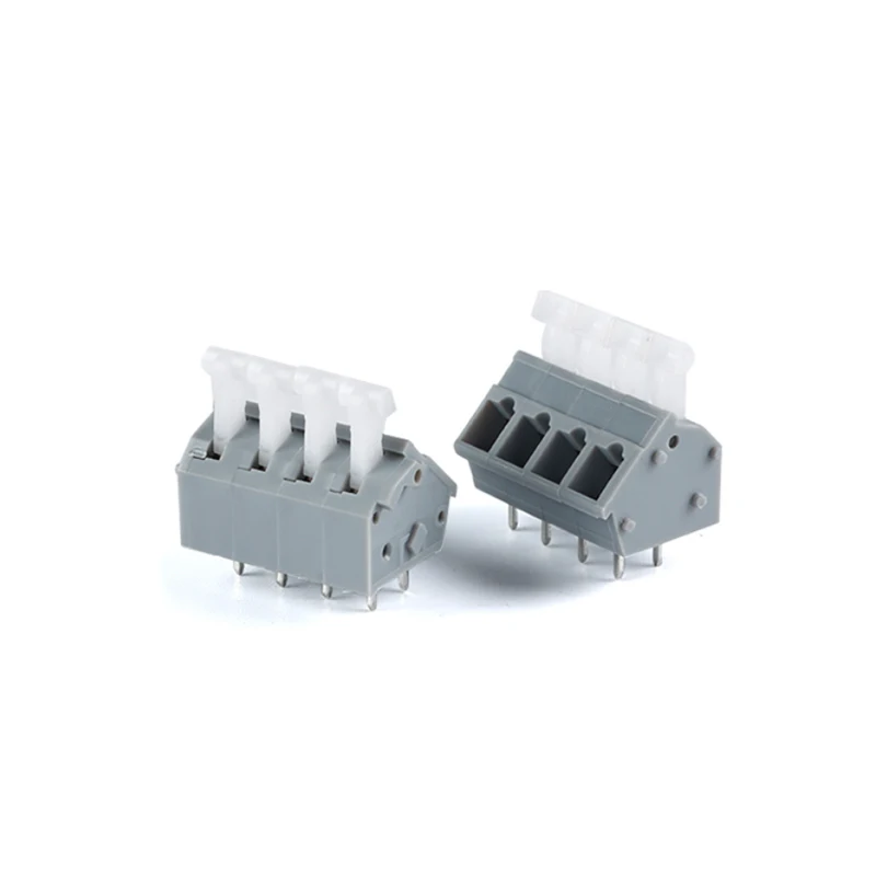 (10 Pieces) KF243 - 5.0mm 2P 3P 4P ~ 10P Double Row Direct Plug 5.0mm Pitch Spring Loaded PCB Terminal Connectors DG243