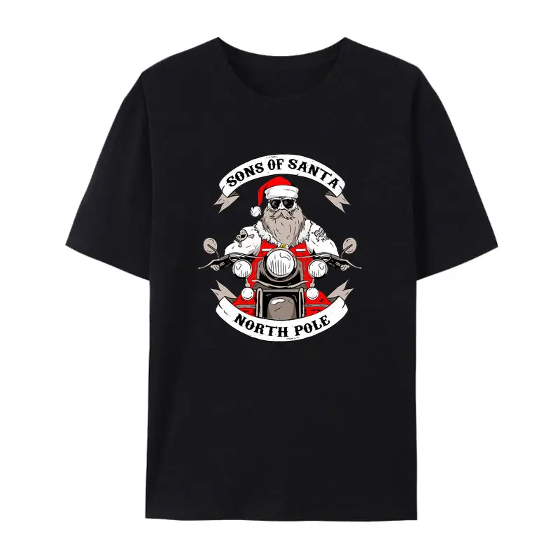 

Хлопковая футболка с изображением сынов Санты норфе, забавная оригинальная Мужская футболка с рождественским принтом, уличная мода унисекс Y2k