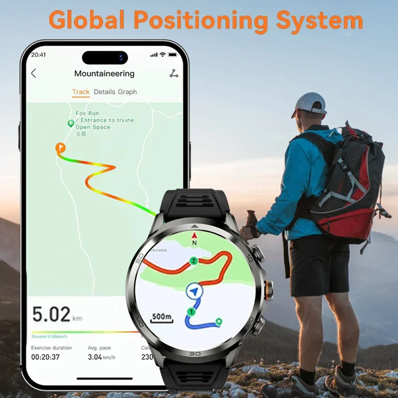 4G Full Network Smart Watch Schermo da 1,95 pollici Videochiamata 8 GB + 128 GB di RAM Smartwatch Google Play WIFI GPS Sim Card Batteria da 1990 mAh