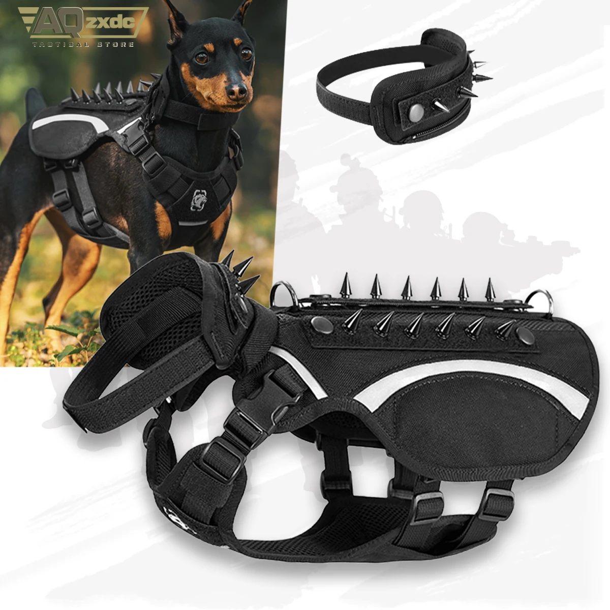 Aqzxdc K9 Dog Harne… - image