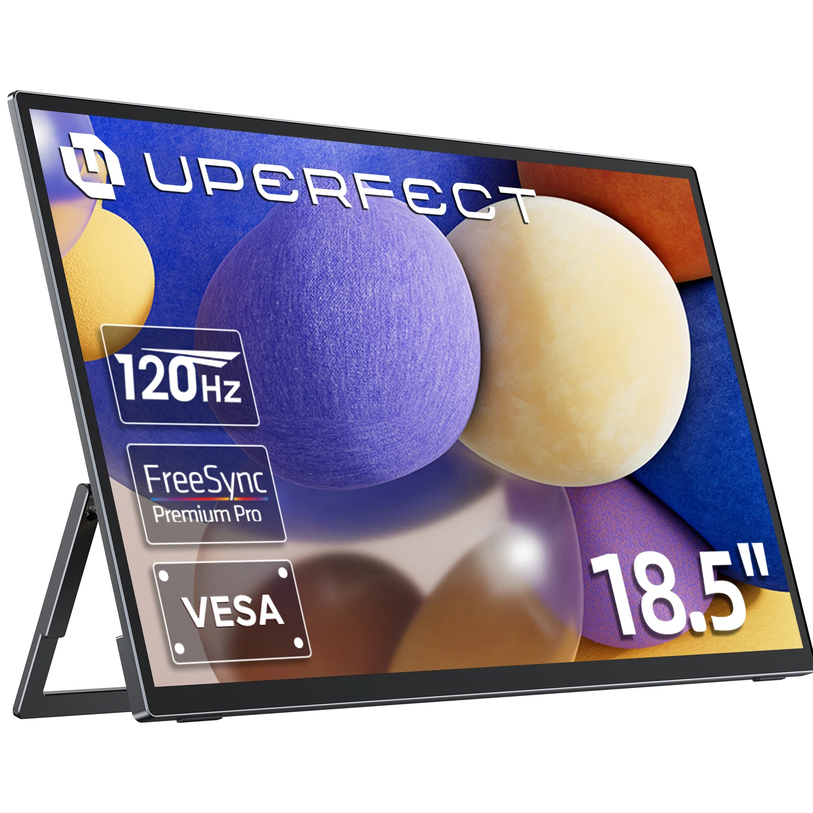Image of Uperfect 18.5 "tragbarer Monitor ips ps5 xbox 1080p 120hz Gaming IP-Display für Laptop Dual USB C HDMI Computer verlängern Bildschirm