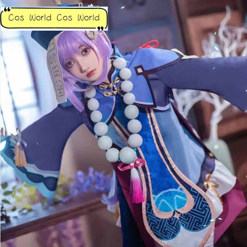 

Игра Genshin Impact Project Qiqi костюмы для косплея Vestido платье зомби для девочек аниме одежда костюмы на Хэллоуин для женщин костюм парик