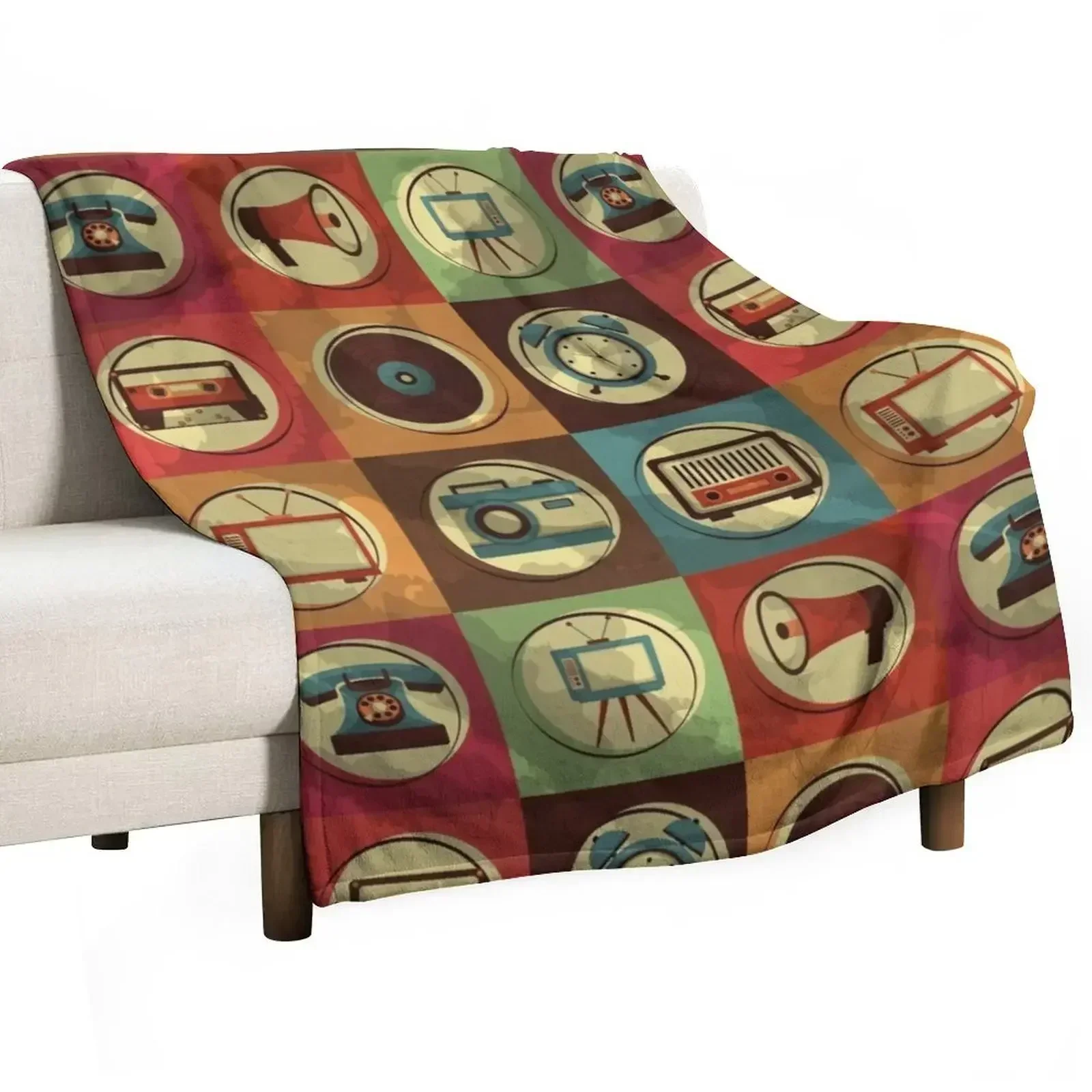 Vintage Devices Throw Blanket Bed linens decorative Bed Fashionable Kid'S Warm Large Blankets