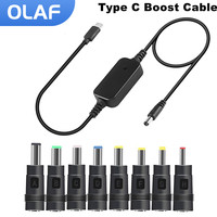 Type C To DC Boost Cable DC 5V to 20V WiFi to Powerbank Cable Connector USB C Fast Charging Cable Boost Converte for Wifi Router