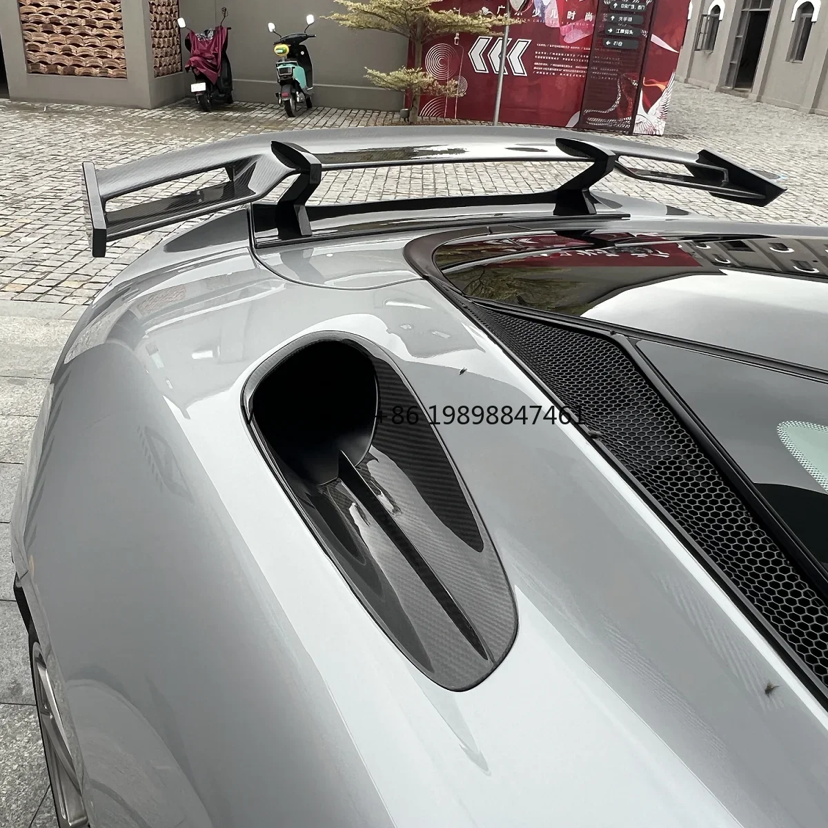 

Exterior Accessories Dry Carbon Shiny Black 3K Twill Finished Fender Upper Air Intake Trim Rear Fender Air Intake for Mclaren GT