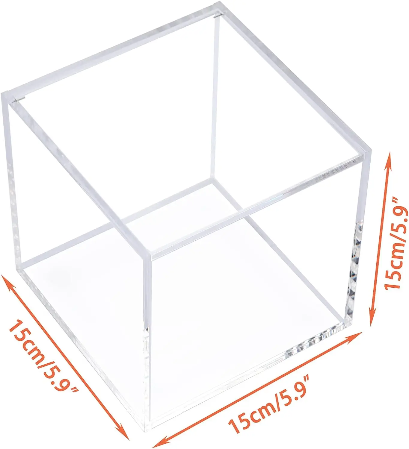 Acrylic Coffee Capsules pods Storage Box Cube Storage Holder Compatible with All Coffee Pods Nespresso Storage Containers Lid