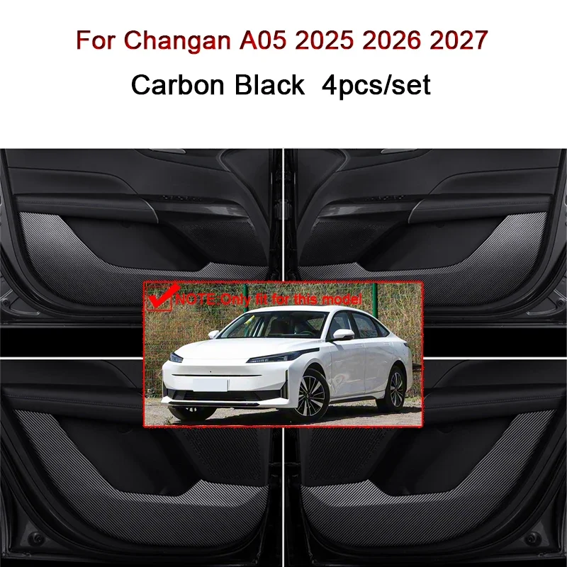 صالح ل Changan A05 2025 2026 2027 بولي Leather الجلود باب السيارة مكافحة ركلة الوسادة حماية ملصقات غطاء حامي غشاء الكسوة الملحقات #3