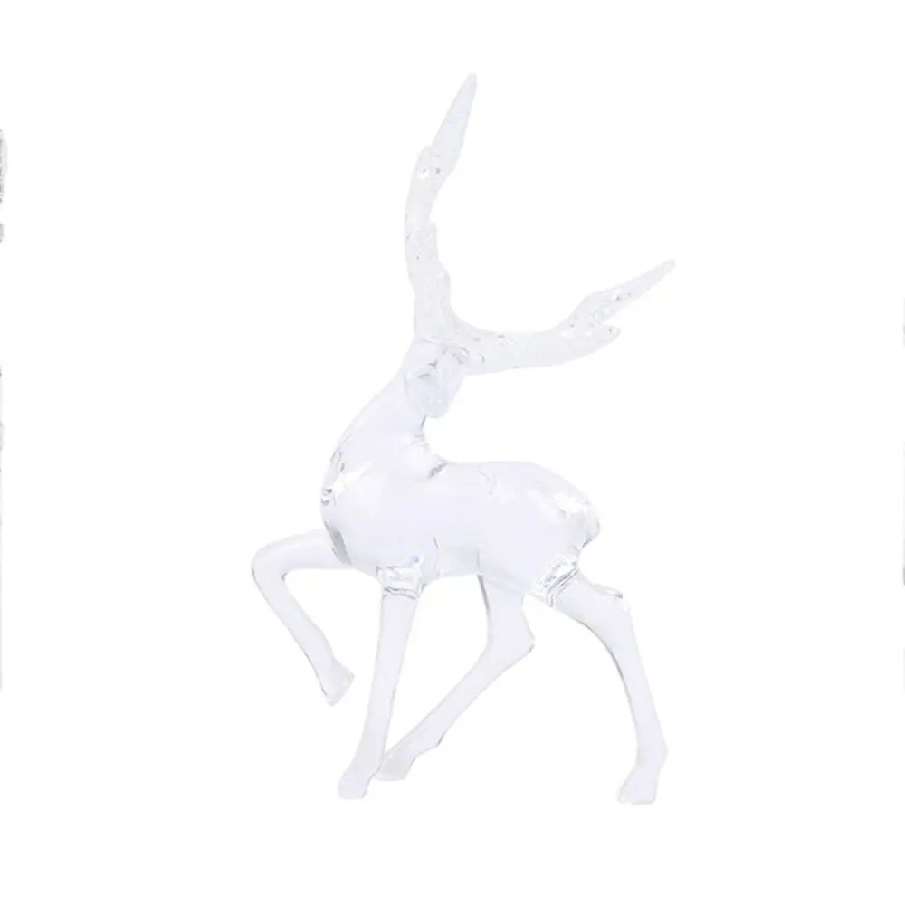 

Desktop Ornaments Easy to Install Sika Deer Statue Handmade Elk Elk Miniatures Artificial Plastic Artificial Mini Deer Tale Prop