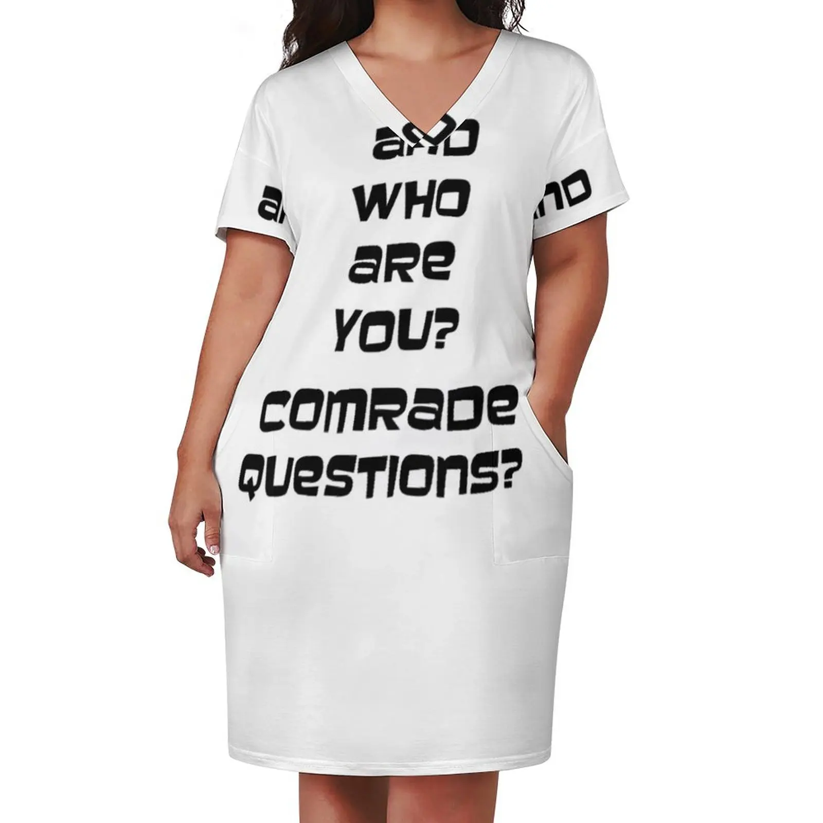 Archer And Who Are You Comrade Loose Pocket Dress Summer dresses for women summer women's dress 2025 woman dress