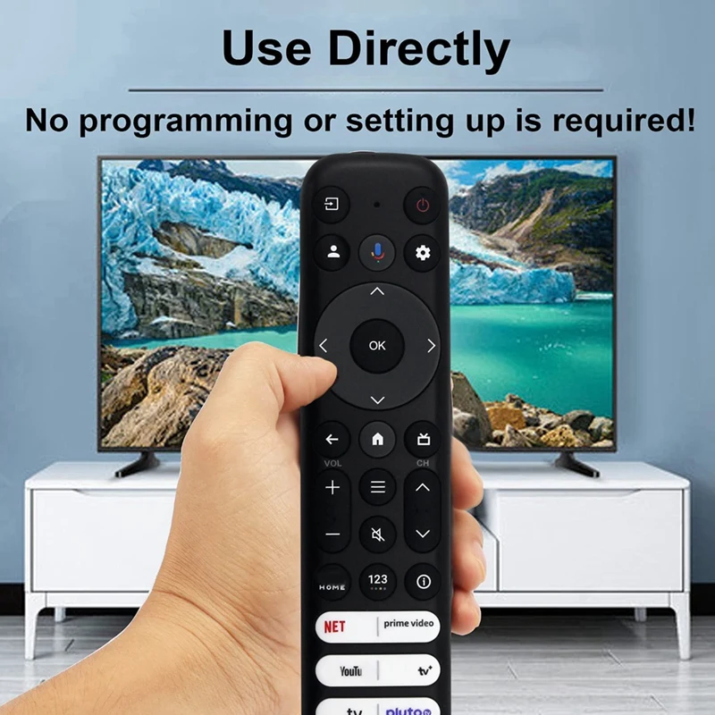Reemplace el control remoto por voz RC813A para TCL Q550G Q650G Q670G Q750G QM850G S370G S450G S470G S550G FHD HDR LED UHD QLED televisores