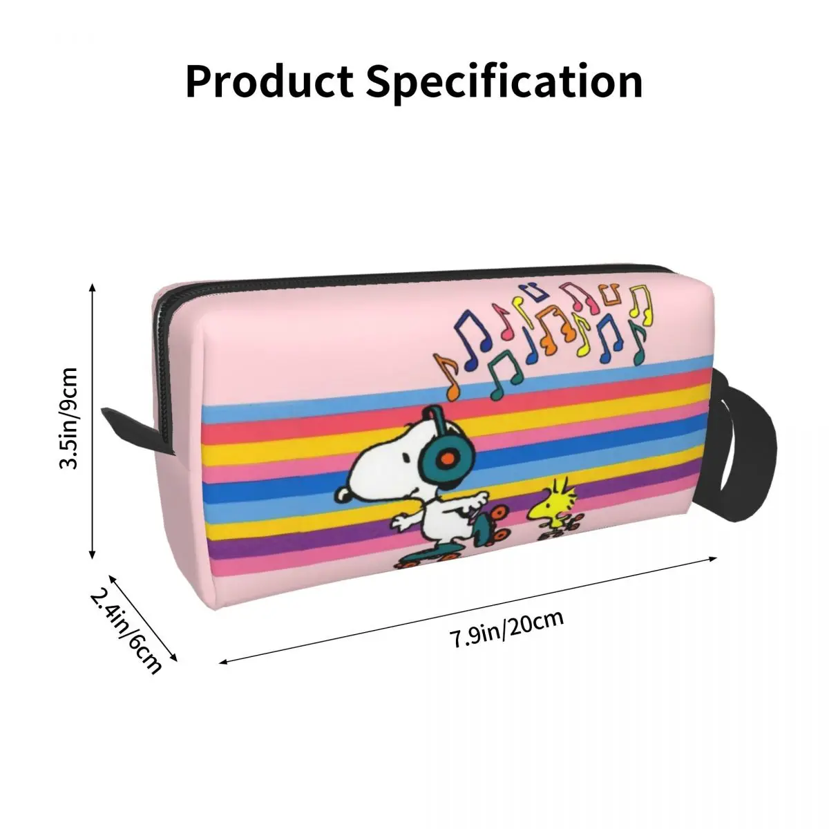 Peanuts Snoopy Cute Cartoon Makeup Bag Large Cosmetic Bag uomo donna borse da toilette Storage Pouch Bag