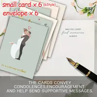 6pcs, Creative Wedding Cards with Envelopes, Wedding Gifts, Congratulations on Marriage, Wedding Cards for Family or Friends 6