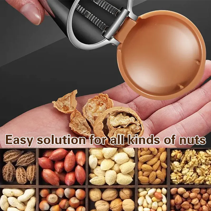 Nut shelling Nutcracker Multi Functional Nut Shelling Tool Funnel Design Nut Cracker Walnut Clip Pecan Macadamia Nut Clamp view 3