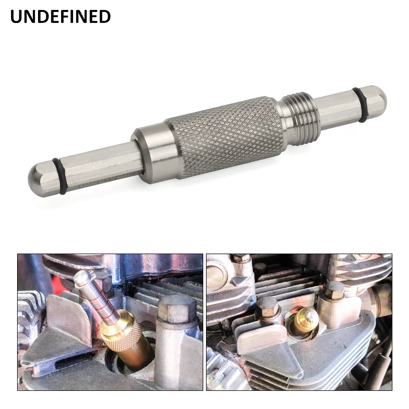 304 Stainless Steel Top Dead Center TDC Timing Gauge Tool Kit Fit For 14MM Spark Plug Holes Motorcycle Accessories