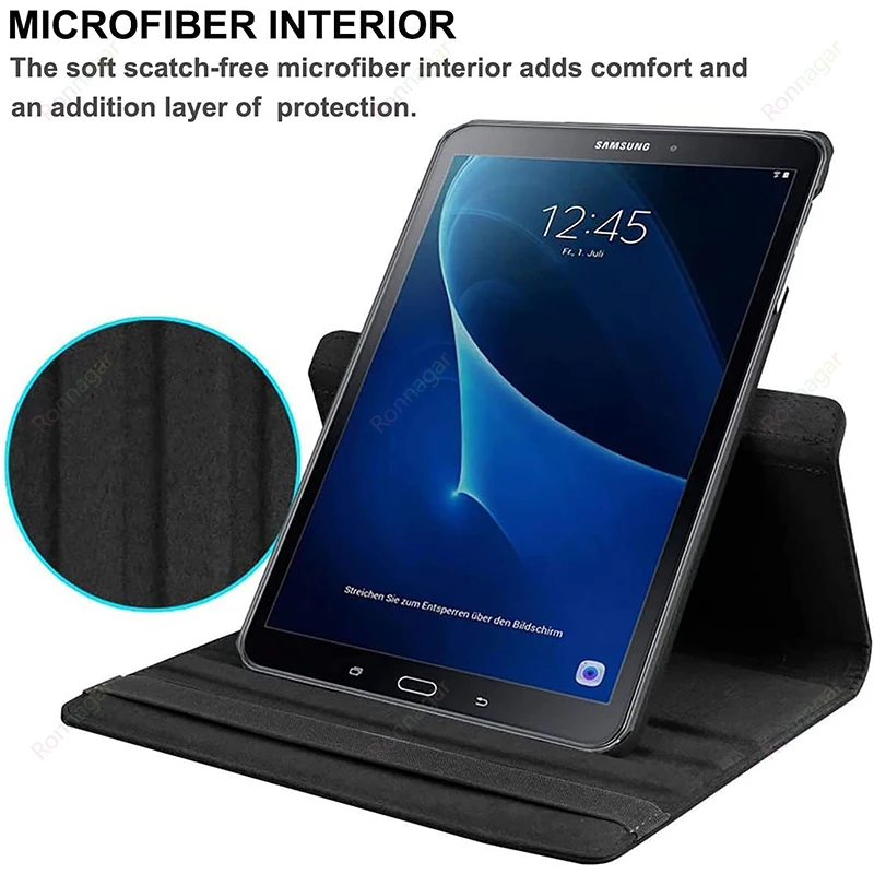 Case for Samsung Galaxy Tab A6 10.1 2016 T580 T585 Case 360 Rotating Stand Tablet Cover for Galaxy A8 SM-X200 10.5 A7 T500 T220