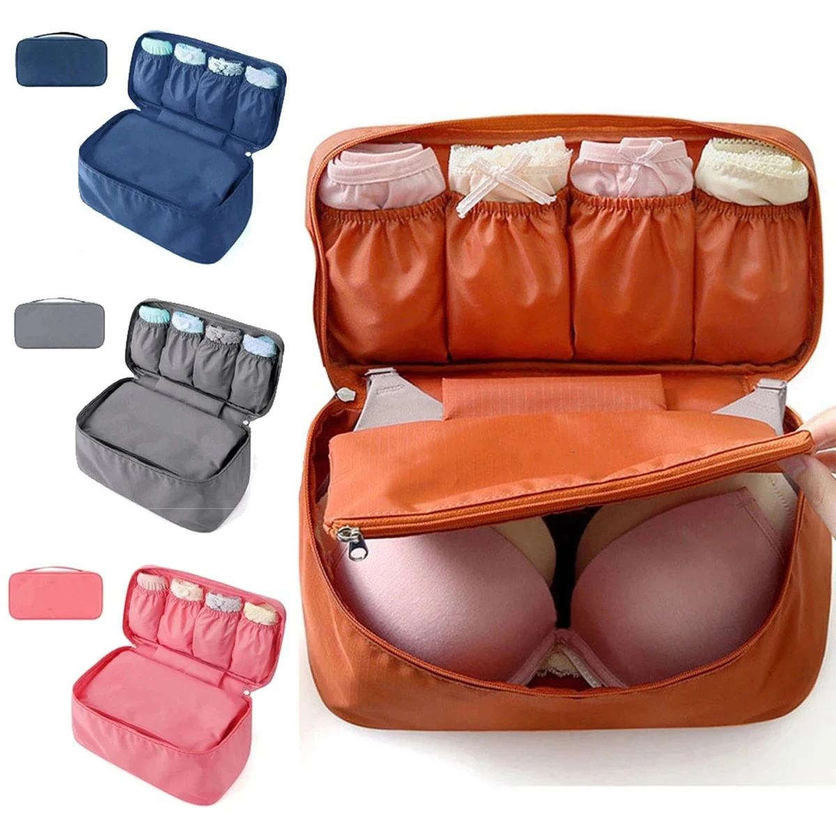 

Portable Travel Storage Bag Multi-function Bra Underwear Organizer Bags Toiletry Cosmetic Case for Outdoor Travel