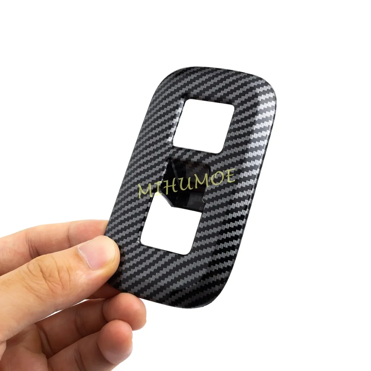 현대 싼타페 2024 2025용 카본 파이버 자동차 운전석 도어 윈도우 컨트롤 스위치 패널 커버 트림 4개