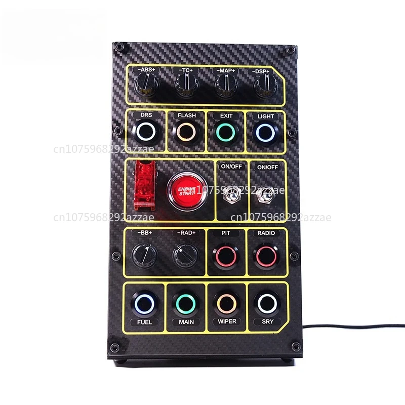 

Центральный блок управления гоночным симулятором Oukameka Блок кнопок Ступица из углеродного волокна