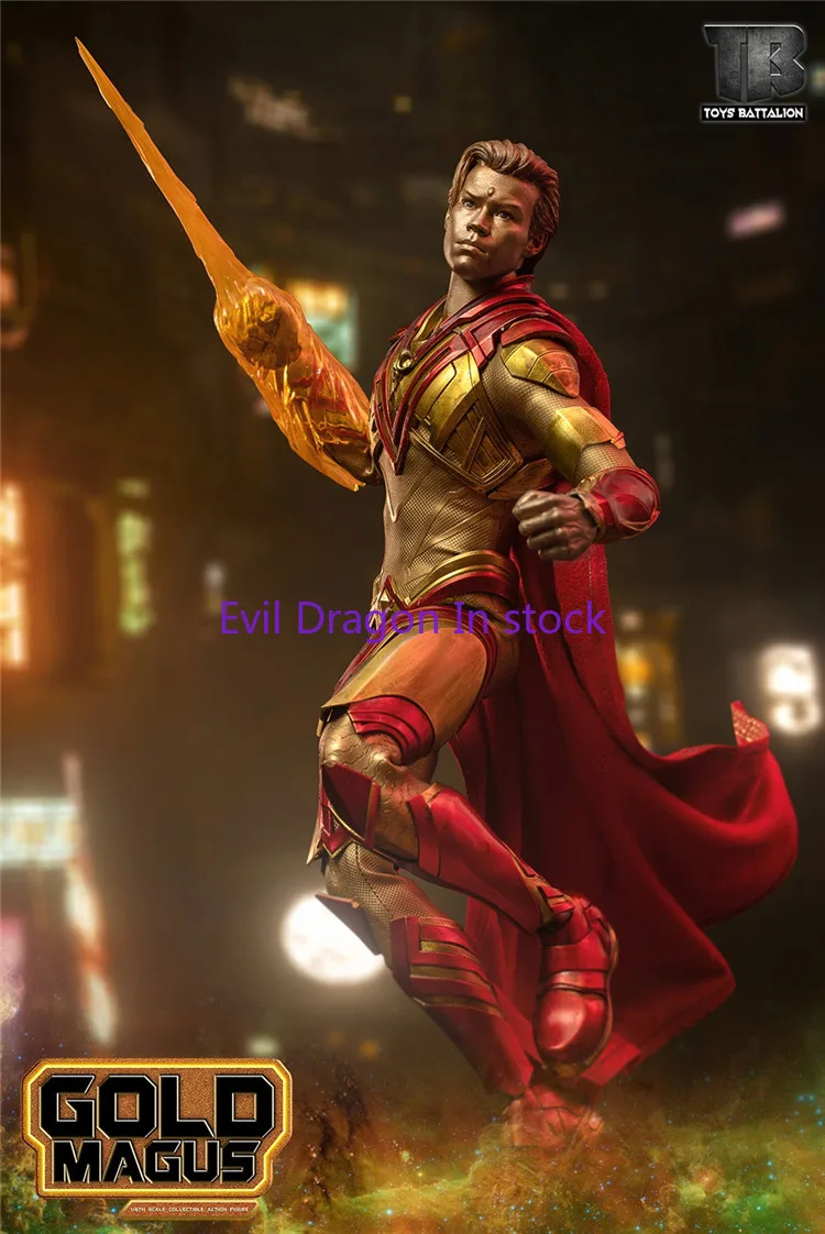 In Stock Tb008 1/6 Gold Sorcerer Adam Warlock Marvel Movie Superhero 12 Inch Action Figure Full Set Soldier Model Fans