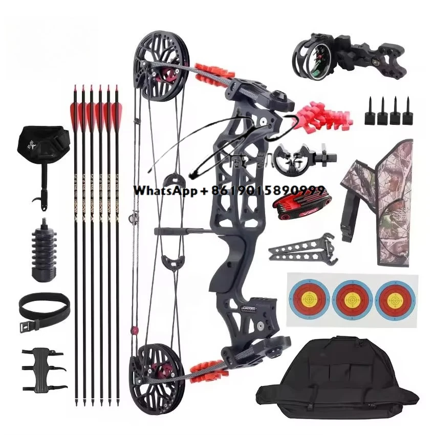 

Compound steel ball bow archery catapult dual-purpose outdoor sports carbon arrow shooting practice game professional equipment