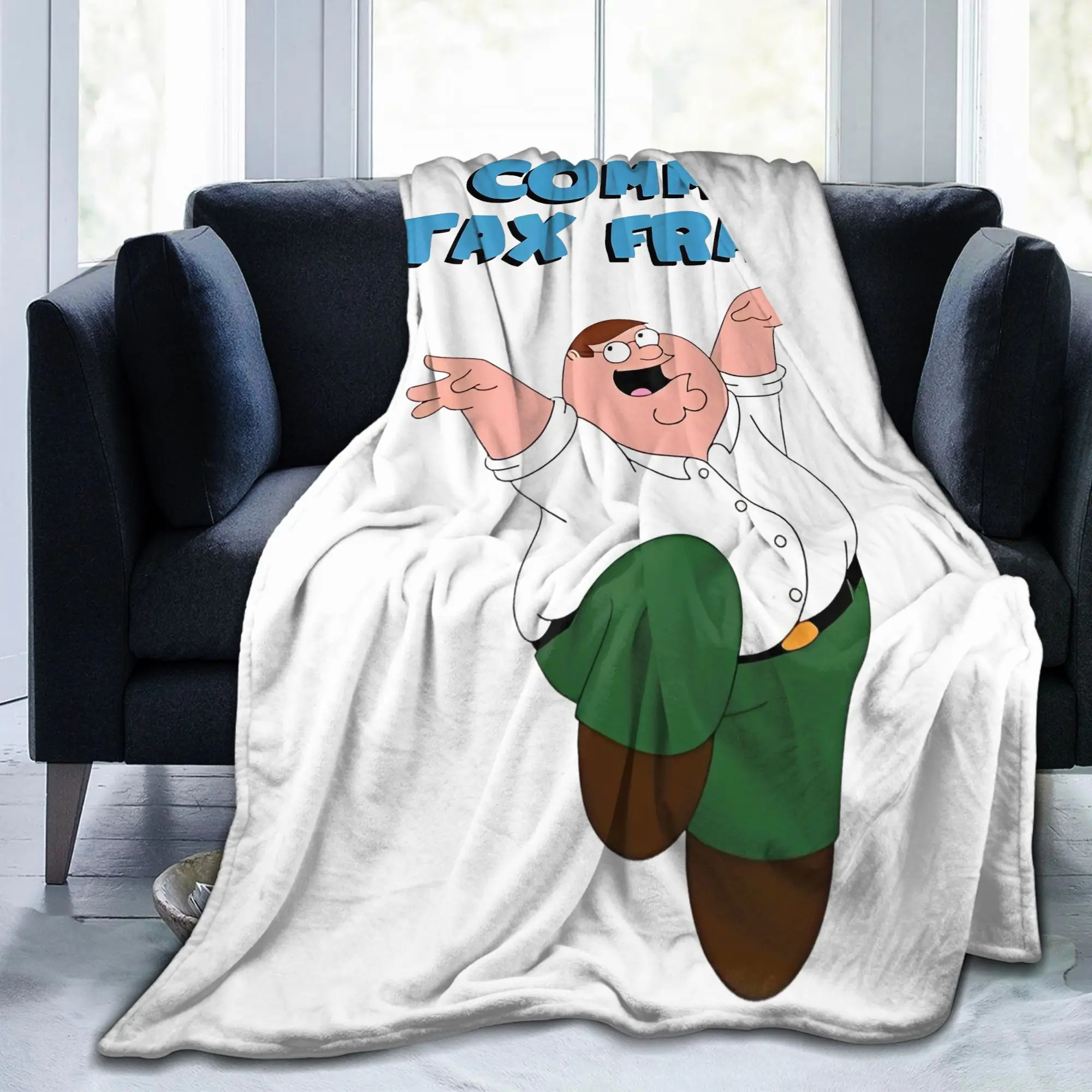 العائلات التكافؤ الاحتيال الضريبي بطانية الرجال مضحك التلفزيون بيتر الصوف مضحك تنفس رمي البطانيات كرسي تغطي أريكة السفر الشتاء