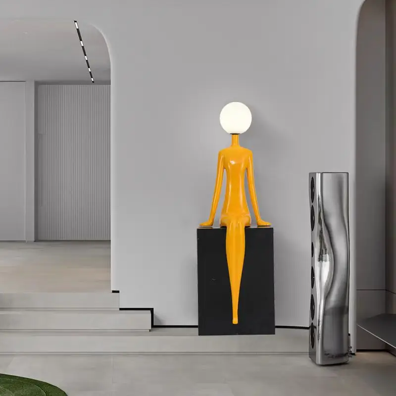 Humanoid table lamp unique Juni Resin Novelty Lamp Artistic colorful cool desk lamps balloon Living Room Bedroom Bedside Lamp
