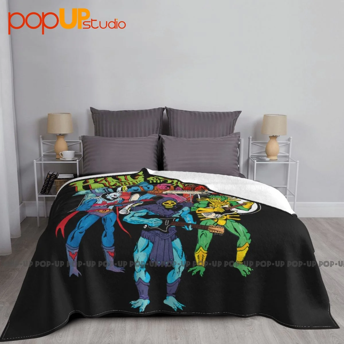 King Gizzard And The Lizard Wizard P-456 Blanket Plush For Bed Dual Purpose Bedding Travel Sofa Decorative