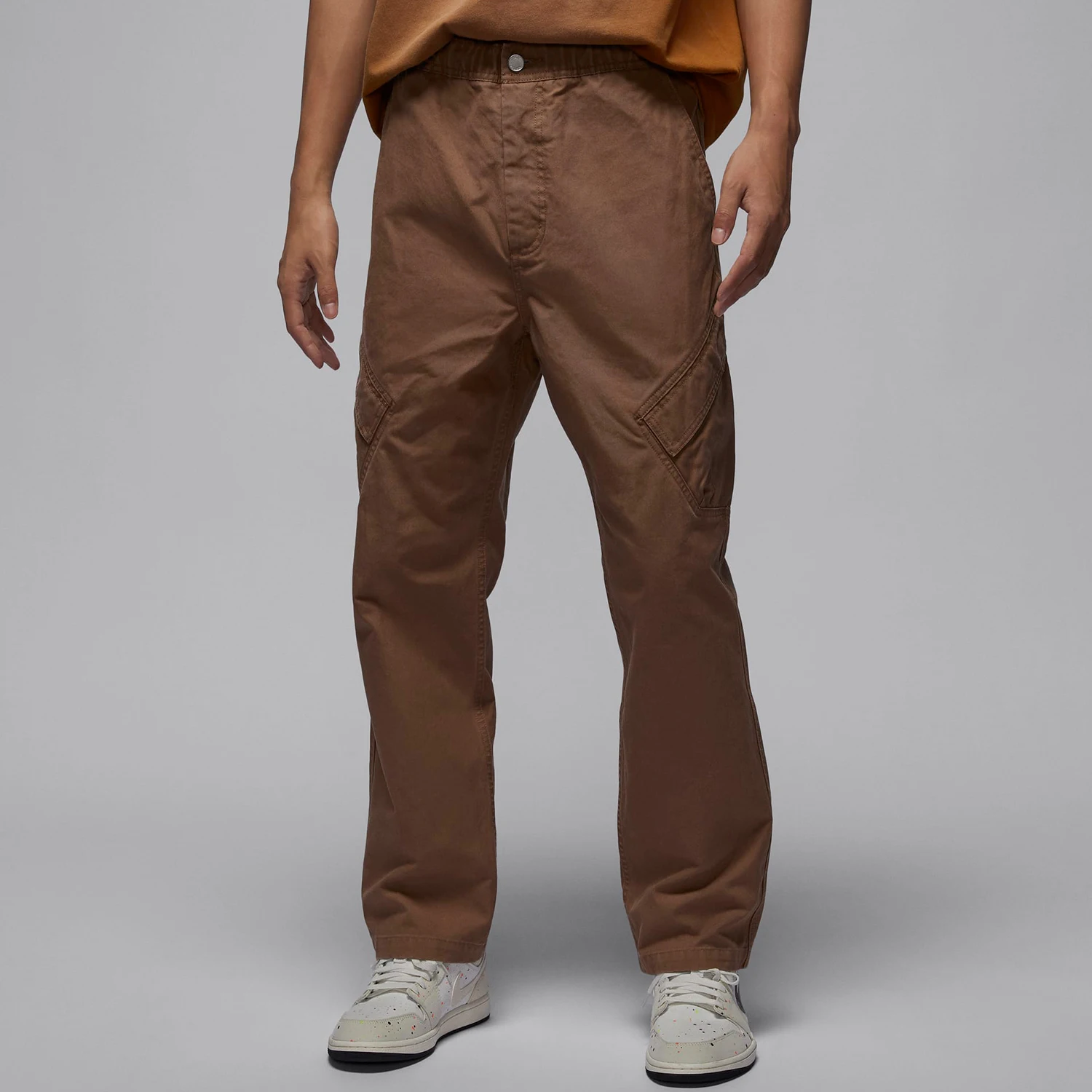 

Официальные оригинальные мужские спортивные свободные прямые брюки-карго Nike JORDAN FV7256-223