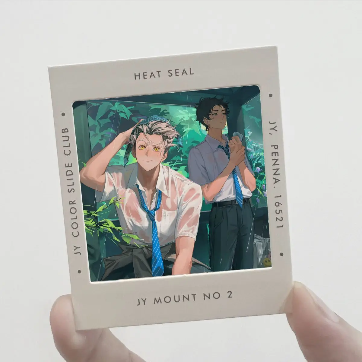 

Anime Haikyuu!! Kotaro Bokuto Akaashi Keiji Cosplay Film Transparent Postcard Badge Ambitus