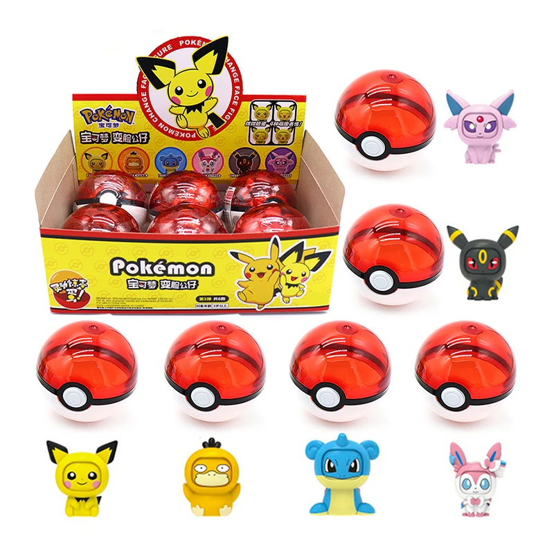 

Pokémon Pikachu Face changing doll PSYDUCK Cartoon Toy Chilean Children's Development Ability Christmas Gift Children's Toys