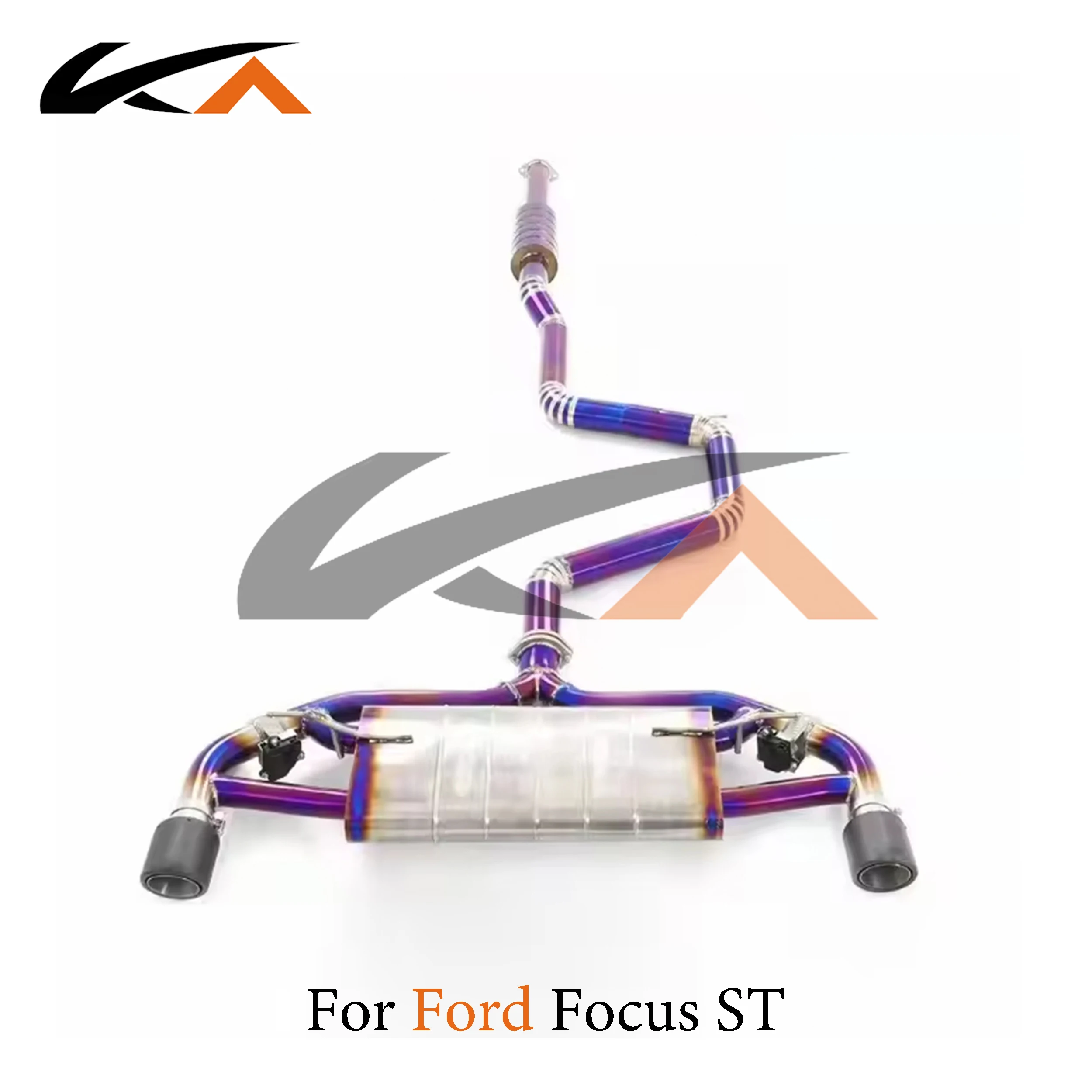 

KA Tuning Titanium Alloy Catback Exhaust System for Ford Focus ST Rear Section Performance Muffler Valve