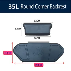 Motorcycle Passenger Backrest Back Pad Universal Self-adhesive Shockproof Rear Square Round Top Case Box Luggage Cushion Pad