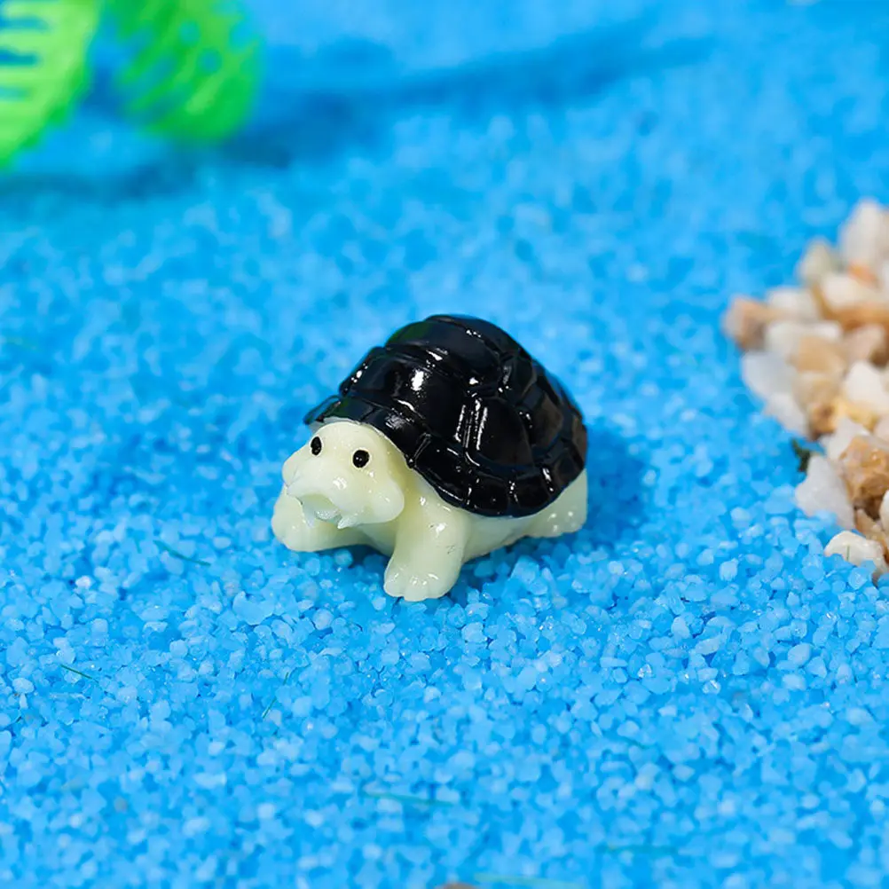 12Pcs Small Turtle Decorations Micro Landscape Resin Tortoise Ornaments Miniature Garden Plant Bonsai Decor Accessories