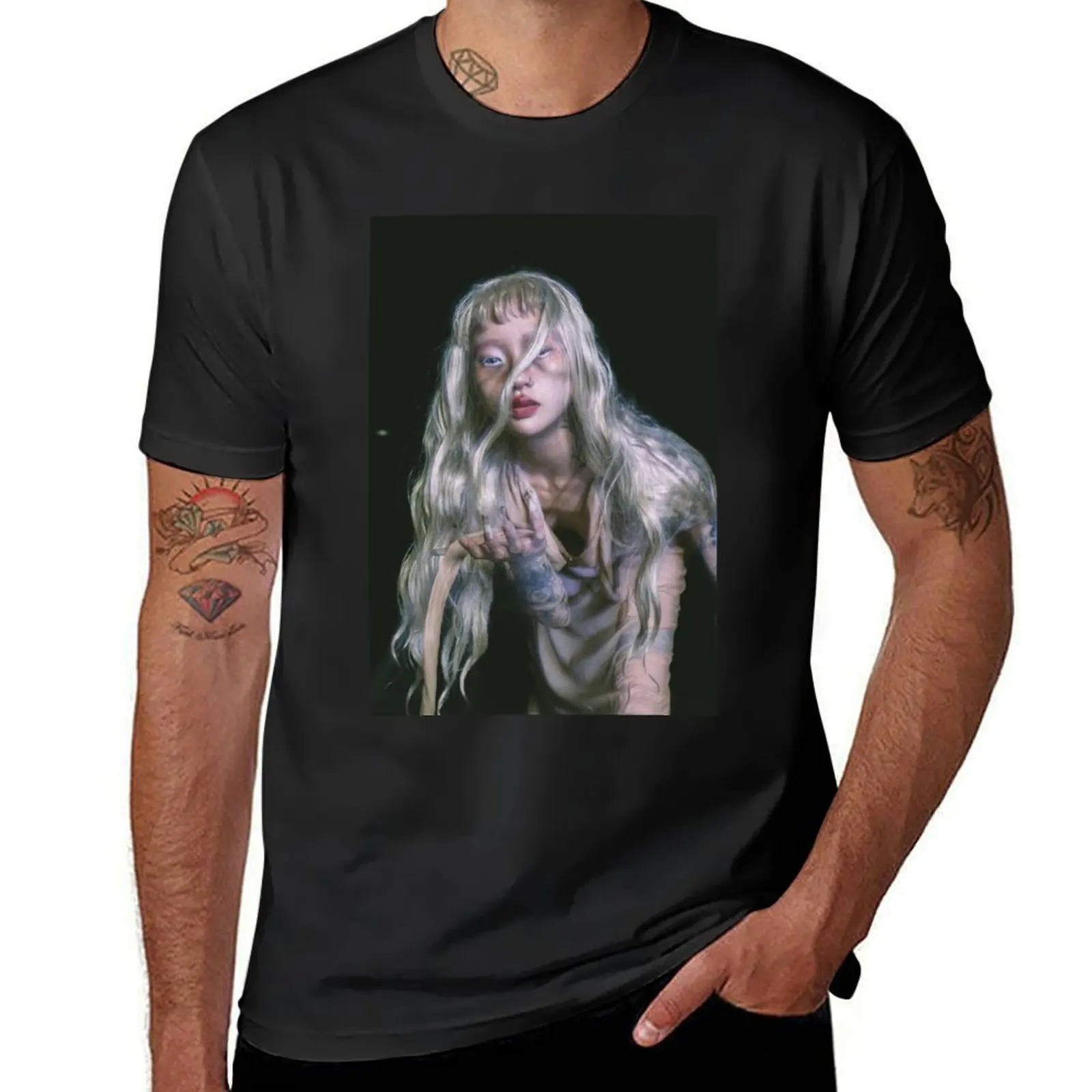 

Yeule Poster - Portairt T-Shirt plain Short sleeve tee anime clothes customs design your own designer t shirt men