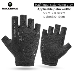 ROCKBROS Bicycle Gloves Summer Bike Glove Half Finger MTB Bike Men Women Anti-Slip Breathable Sport Glove