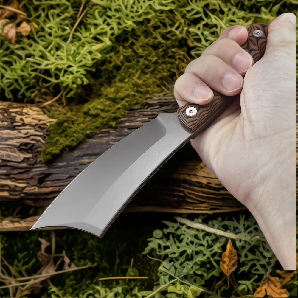 

Нож с фиксированным лезвием премиум-класса RMJ, стальное лезвие 8Cr13MoV, ручка G10 для приготовления пищи, многоцелевой инструмент с ножнами