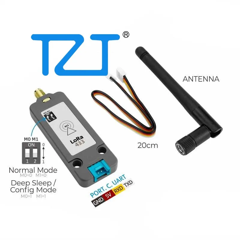 TZT M5Stack LoRa E220 Communication Unit 433MHz LLCC68 Support Wireless Wake-up 22dBm High Transmission Power LoRa Module